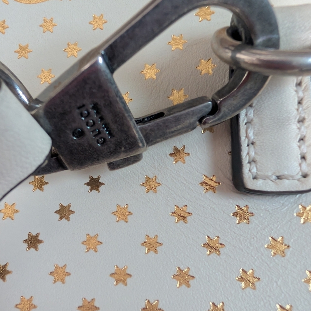 Gucci Guccy Sega Mini Dome Crossbody Bag White Gold - Picture 9 of 16